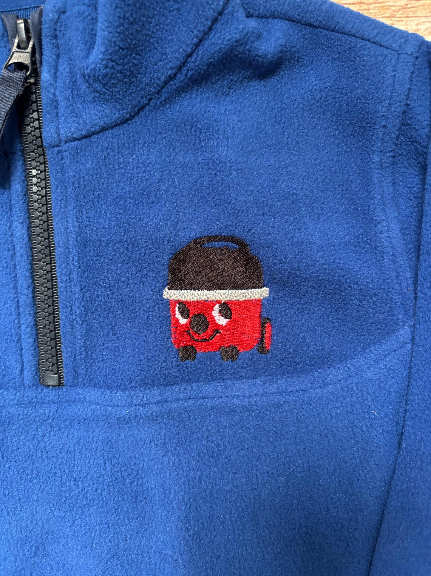 Children's Fleece Embroidered with Cheeky hoover design