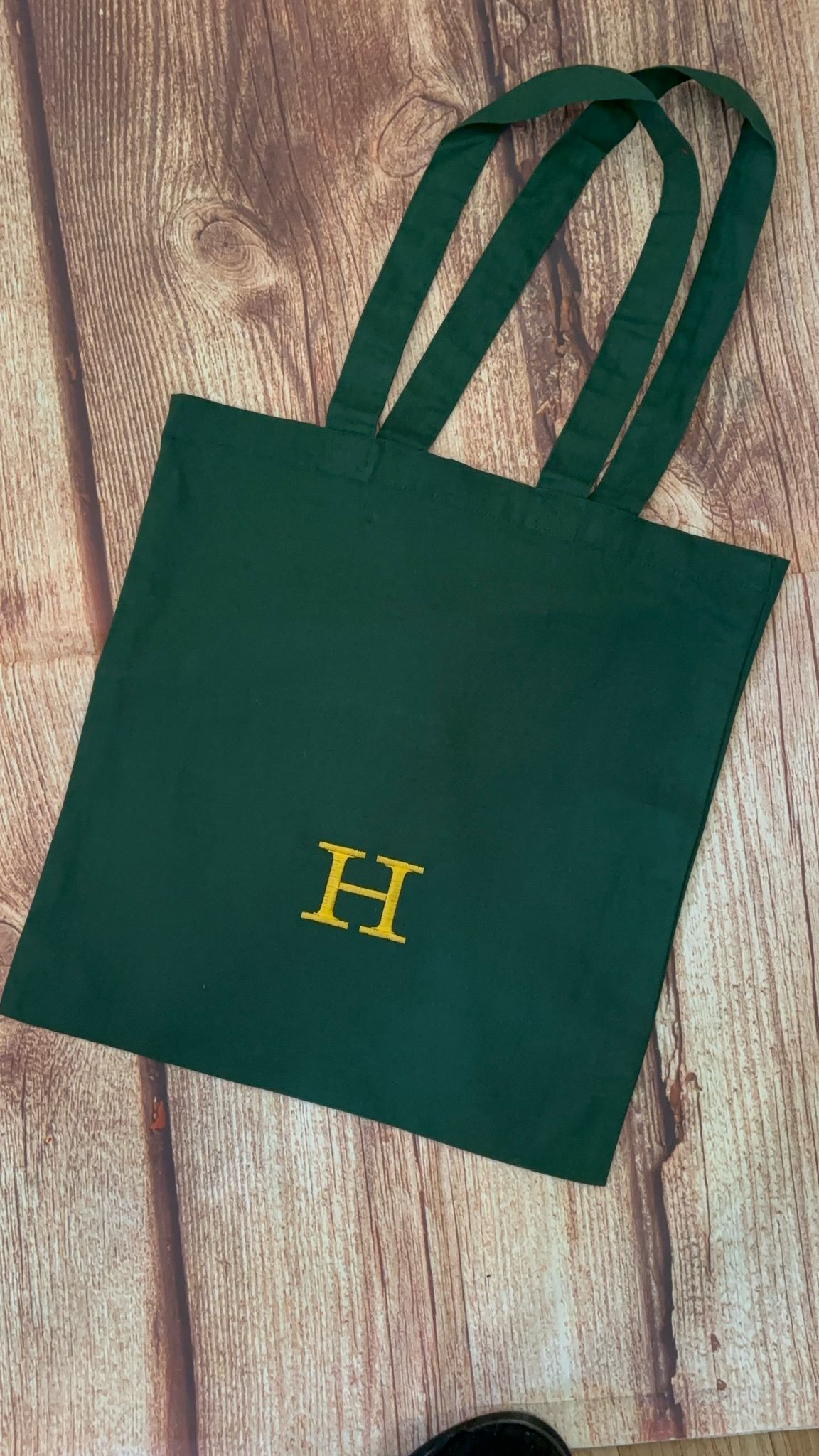 Personalised Tote Bag and Towel Set with Embroidered Initials