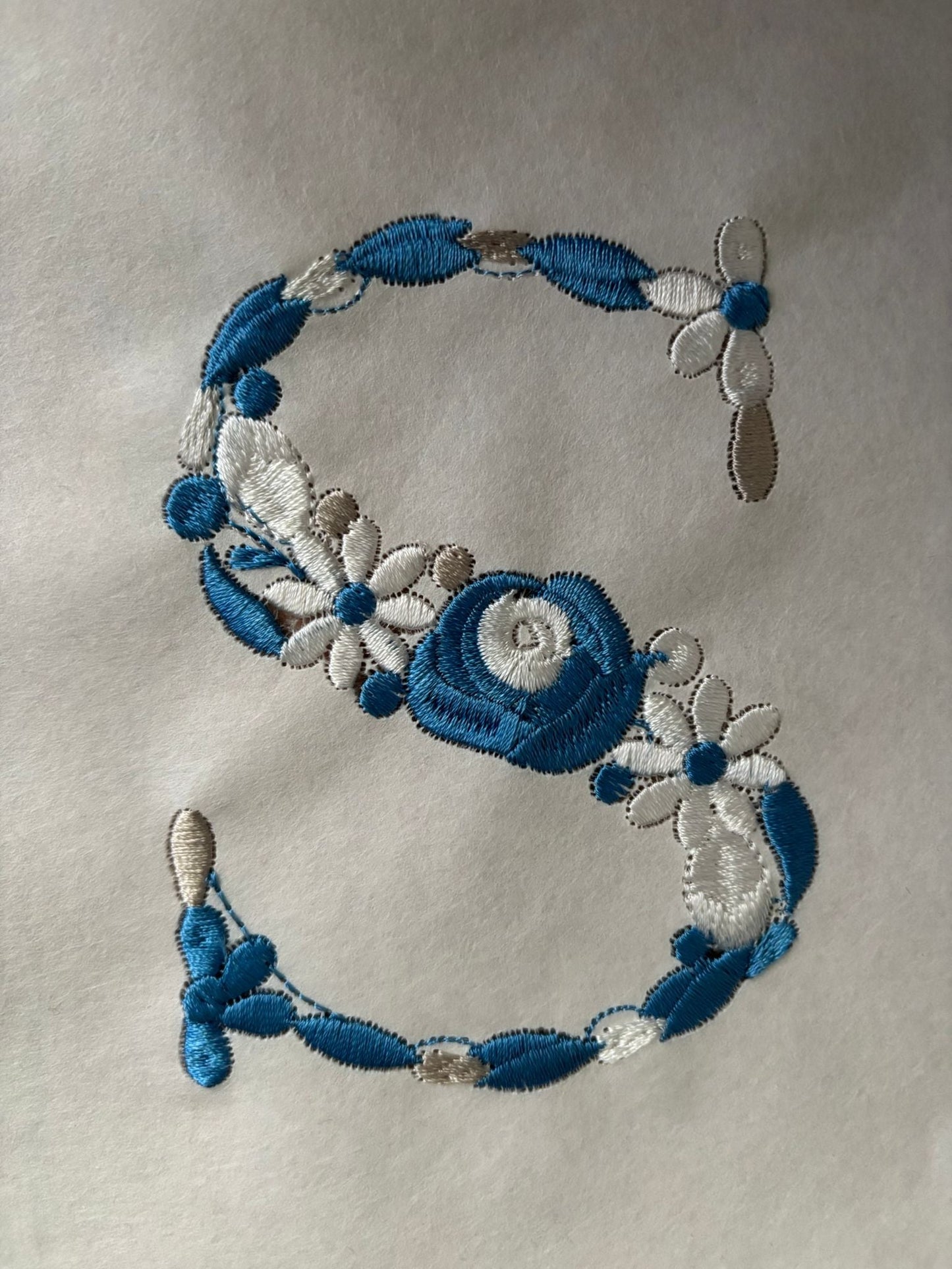 Personalised Pyjamas or onesies - Embroidered with floral initial. Gift for girls