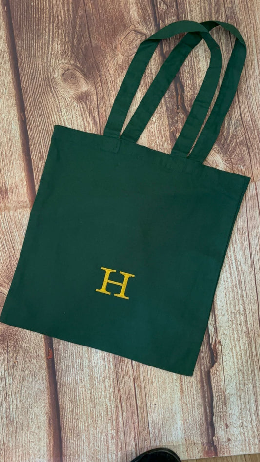 Personalised Embroidered Initial Tote Bag