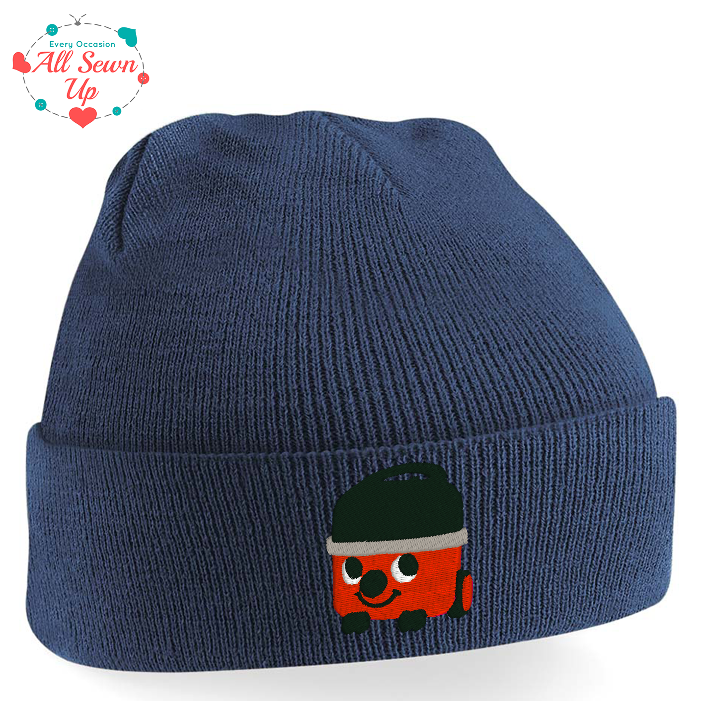 Children's Beanie Hat embroidered with Henry hoover design