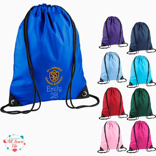 St Laurence Schools - Embroidered PE bag