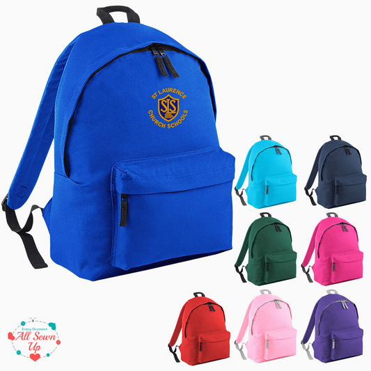 St Laurence Schools - Embroidered Rucksack (Junior School only)