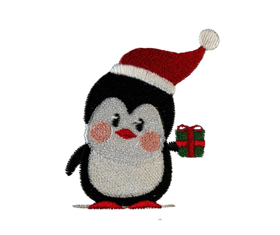 NEW! Penguin Family Christmas pyjamas, embroidered & personalised with name.