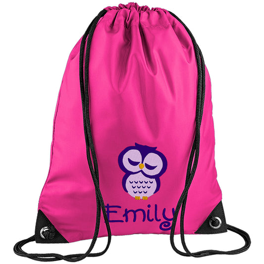 Embroidered PE Bag - Owl