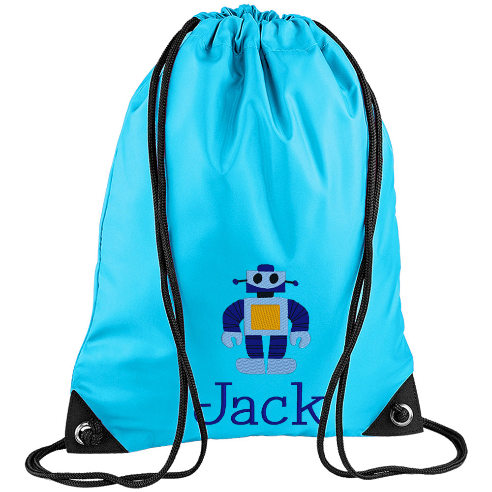 Embroidered PE Bag - Robot