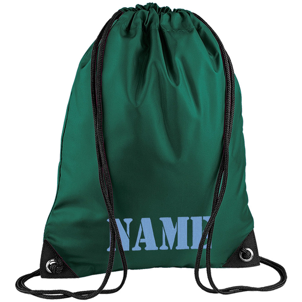 Embroidered PE Bag - Army Text