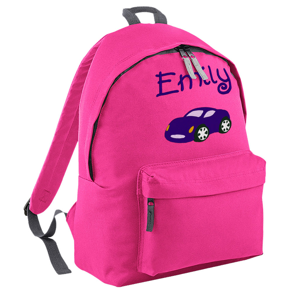 Embroidered Rucksack - Car