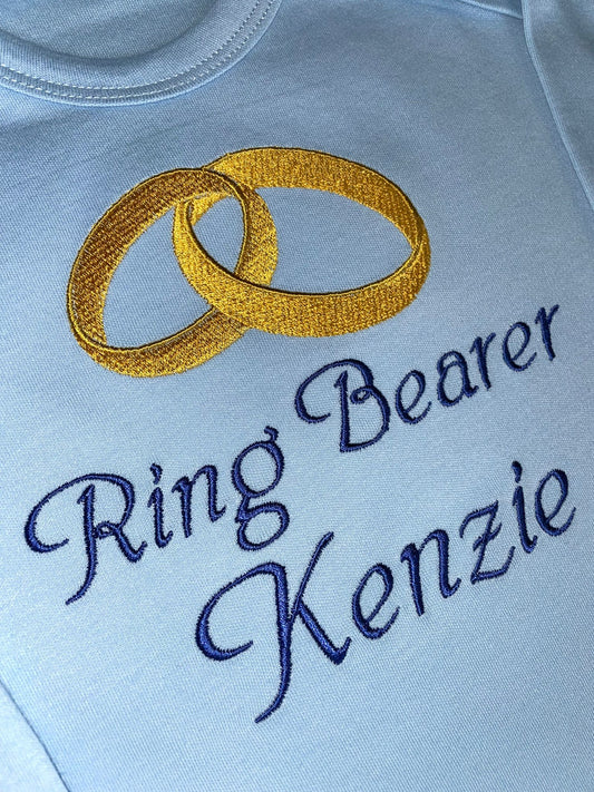 Personalised Embroidered 100% Cotton Pyjamas, Ring Bearer Wedding Gift