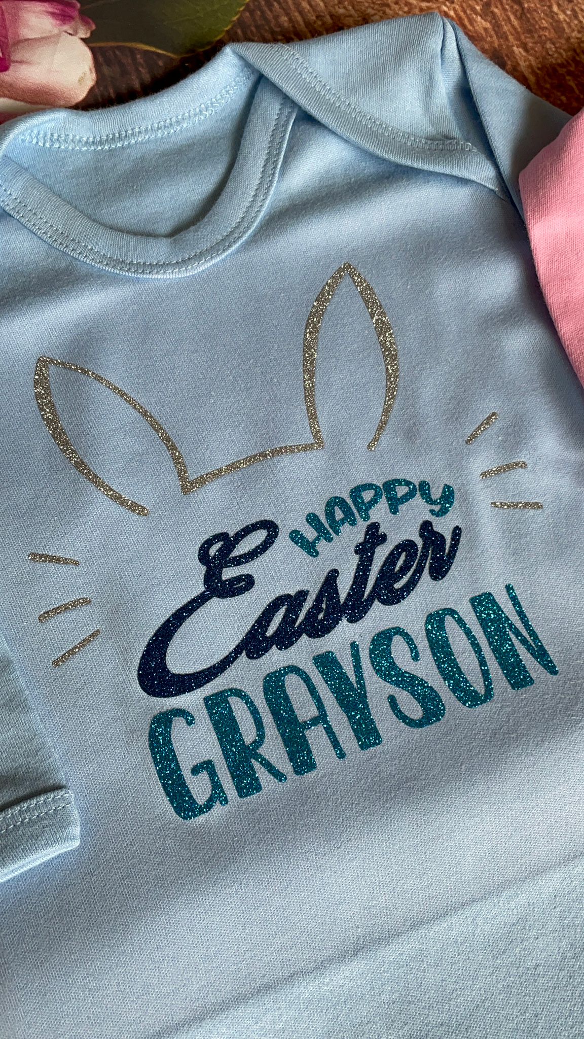 Personalised Easter Printed 100% Cotton Pyjamas,  keepsake PJ's | Bunny ears